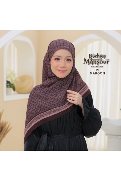 BAWAL PRINTED MANSOOR - CHOCOLATE